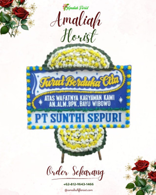 Papan Bunga Duka di Pinggir